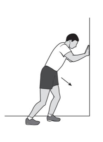 heel cord stretch with bent knee - foot & ankle recovery exercise