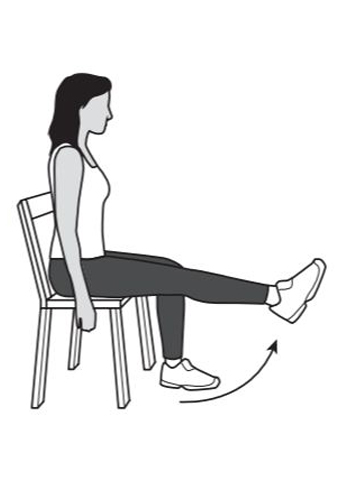 leg extensions - knee recovery exercise