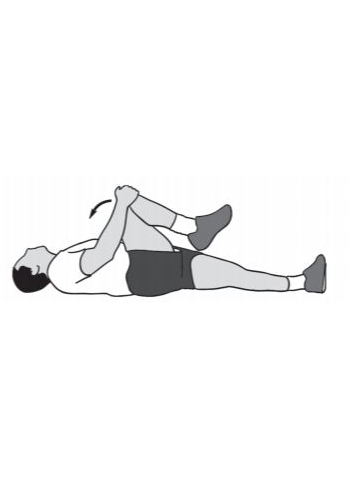 knee to chest - spine recovery exercise