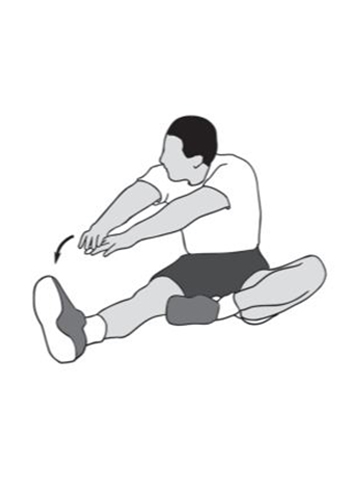 modified seat side straddle - spine recovery exercise